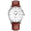 Женские часы Skmei 1801LSIBN Silver-White Brown Leather фото 2