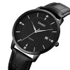 Жіночий годинник Skmei 1801LBKBK Black-Black Leather фото 3