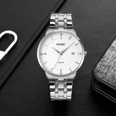 Skmei 1801SSI Silver Case Mesh Band