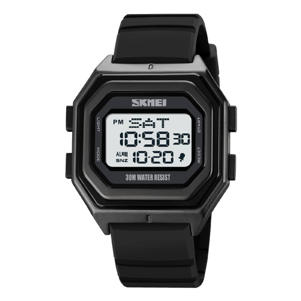 Чоловічий годинник Skmei 1875PWT Black-White Silicone фото 1