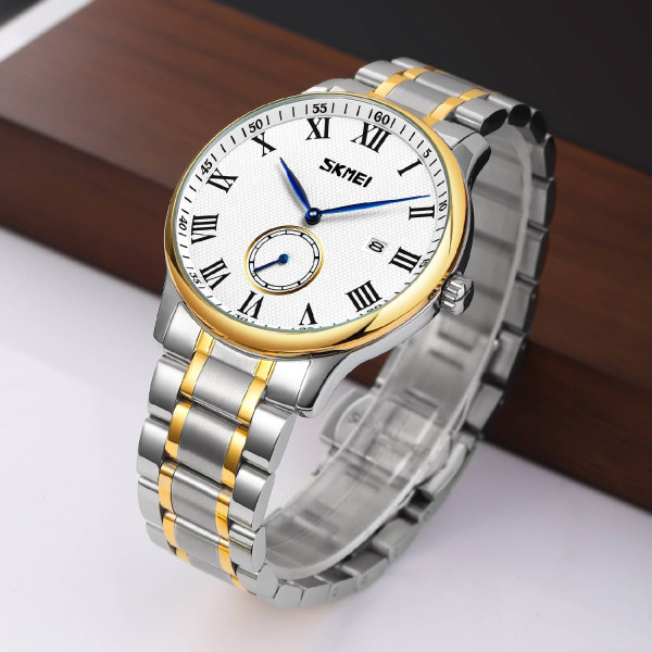 Чоловічий годинник Skmei 9297GDSI-RN Gold-Silver Rom фото 4