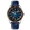 Чоловічий годинник Skmei 9232LRGBU Rose-Gold Blue Leather фото 2