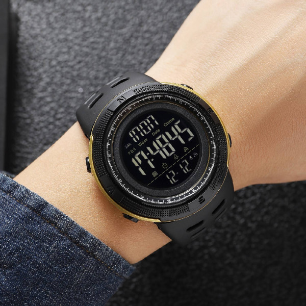 Мужские часы Skmei 2070BKGD Black-Gold фото 4