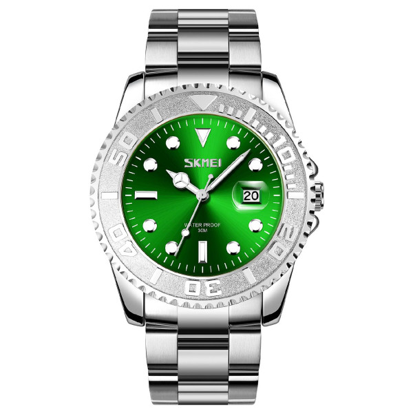 Мужские часы Skmei 9295SIGN Silver-Green фото 1