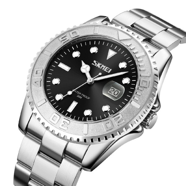 Чоловічий годинник Skmei 9295SIBK Silver-Black фото 3