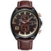 Мужские часы Curren 8324 Brown-Black-Gold фото 2