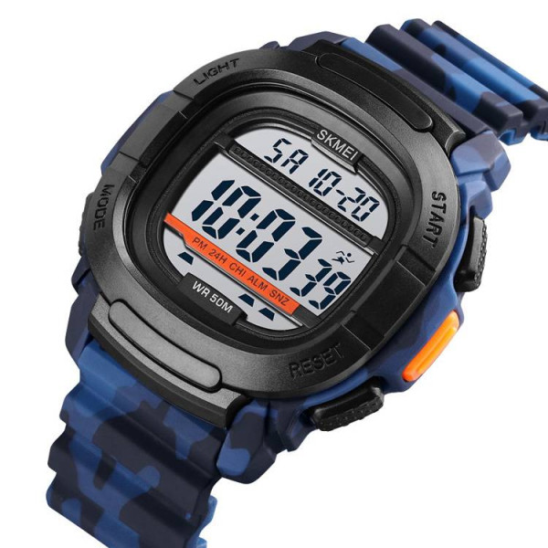 Чоловічий годинник Skmei 1657CMBU Camouflage-Blue фото 3
