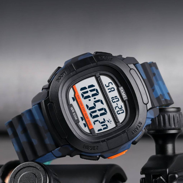 Чоловічий годинник Skmei 1657CMBU Camouflage-Blue фото 5