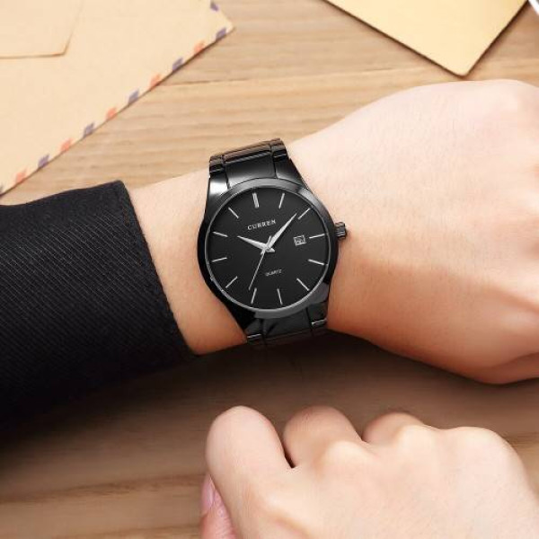 Мужские часы Curren 8106 All Black фото 6