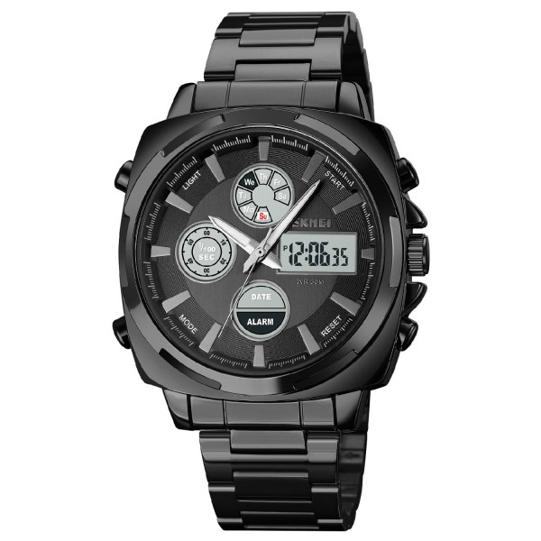 Чоловічий годинник Skmei 1673BKWT Black-White фото 1