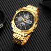 Чоловічий годинник Skmei 1673GDBK Gold-Black фото 5