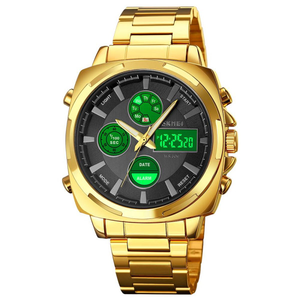 Мужские часы Skmei 1673GDBK Gold-Black фото 6