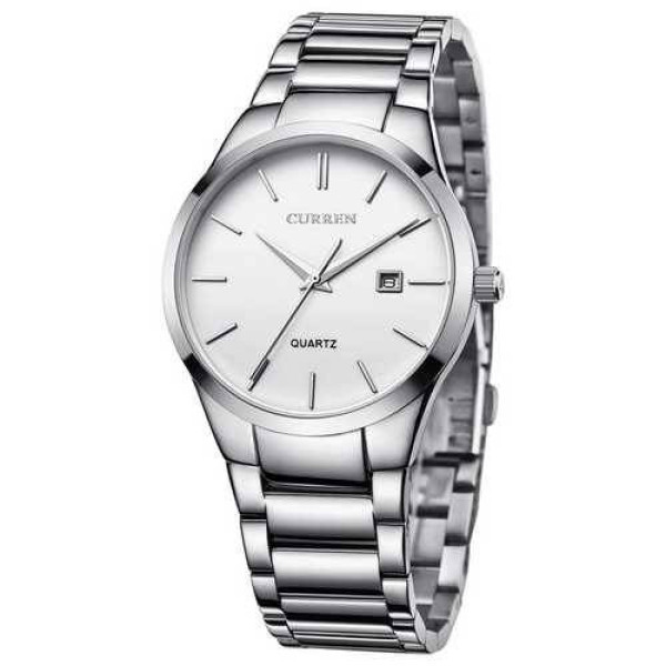 Чоловічий годинник Curren 8106 Silver-White фото 1