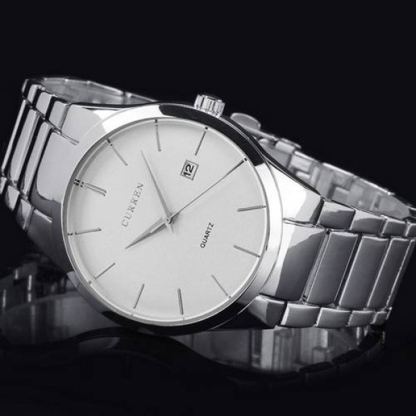 Чоловічий годинник Curren 8106 Silver-White фото 6