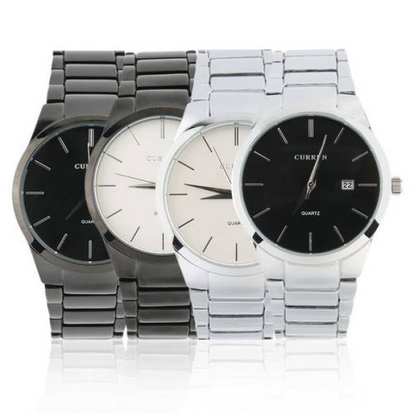 Чоловічий годинник Curren 8106 Silver-White фото 11