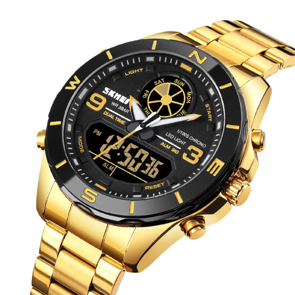Чоловічий годинник Skmei 1839GD Gold фото 3