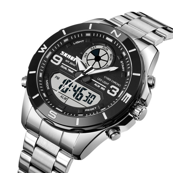 Чоловічий годинник Skmei 1839SI Silver фото 3