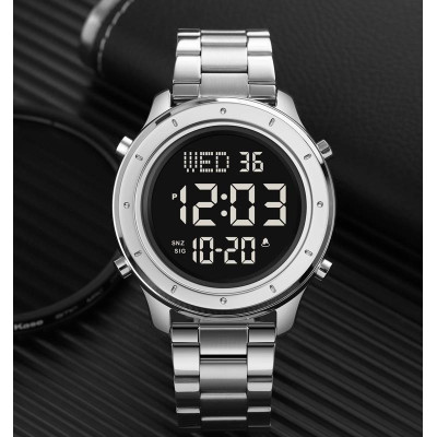 Skmei 1864SSIBK Silver-Black-Steel