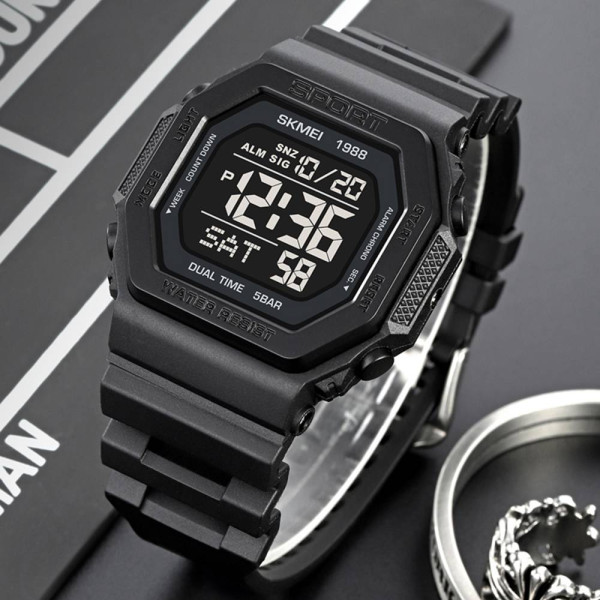 Чоловічий годинник Skmei 1988BK Black фото 5