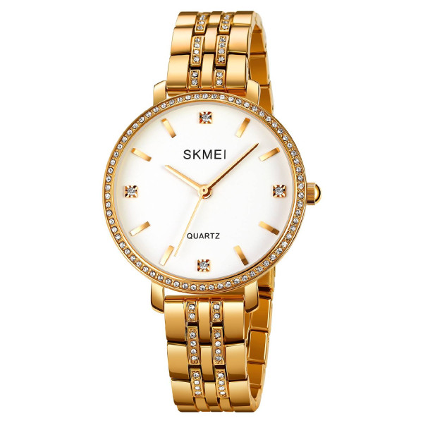 Женские часы Skmei 2006GDWT Gold-White фото 1