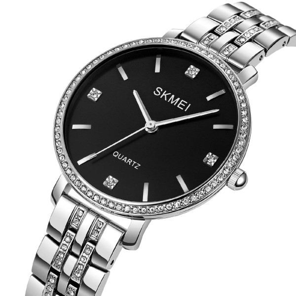 Жіночий годинник Skmei 2006SIBK Silver-Black фото 3