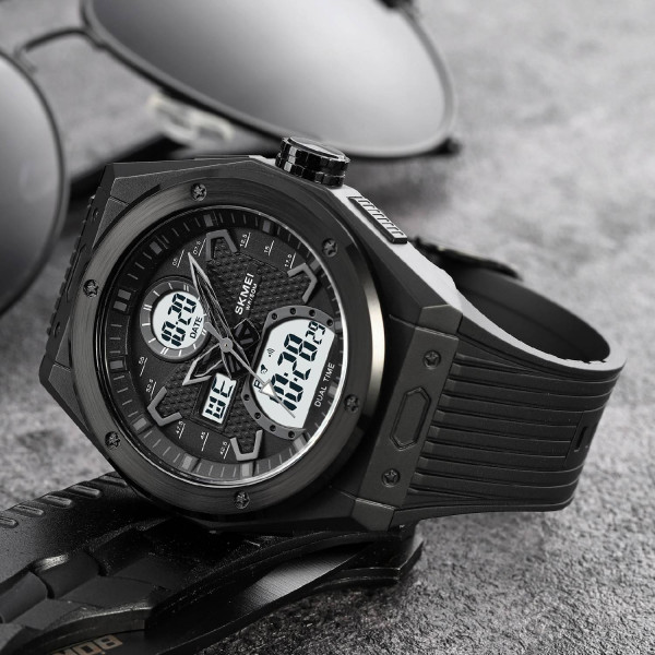 Чоловічий годинник Skmei 2013BKWT Black-White фото 5