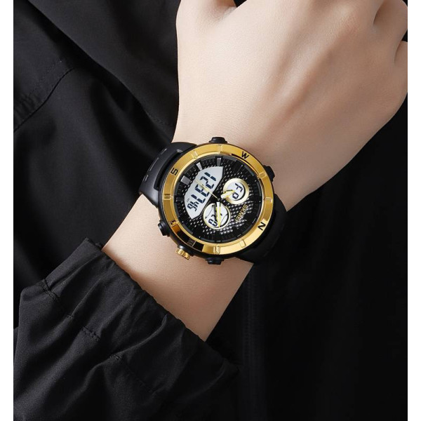 Мужские часы Skmei 2014GDWT Gold-White фото 4