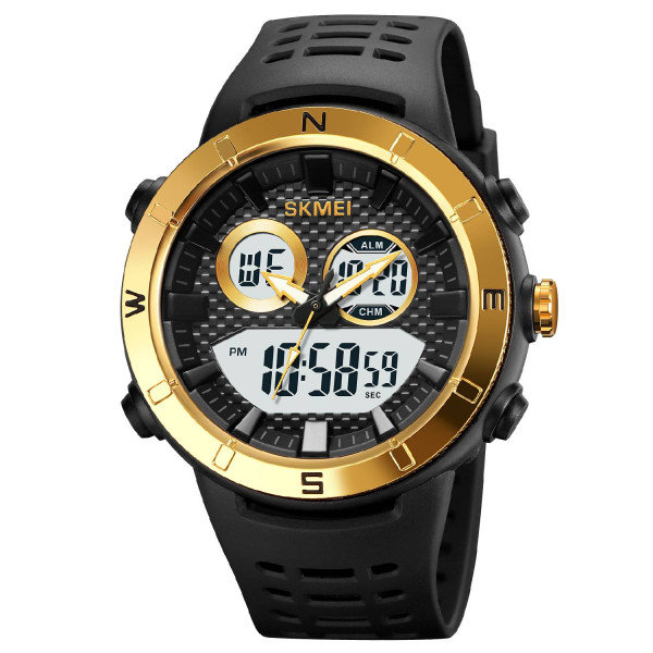 Мужские часы Skmei 2014GDWT Gold-White