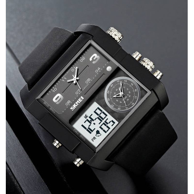 Skmei 2020BKWTBK Black-Black-White