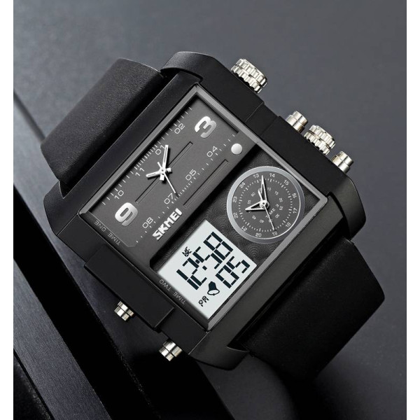 Чоловічий годинник Skmei 2020BKWTBK Black-Black-White фото 5