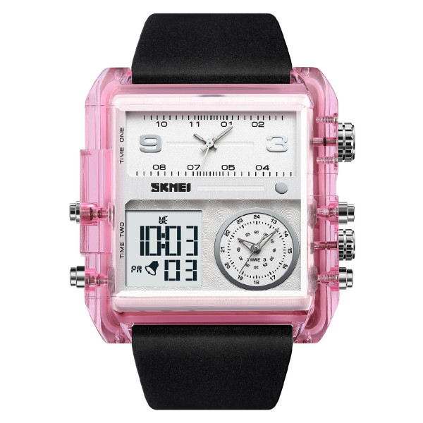 Мужские часы Skmei 2020PK Pink-Transparent фото 1