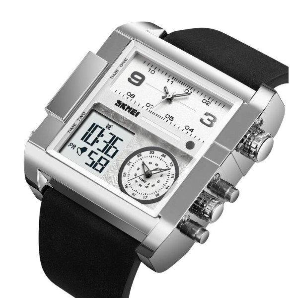 Мужские часы Skmei 2020WT White-Transparent фото 3