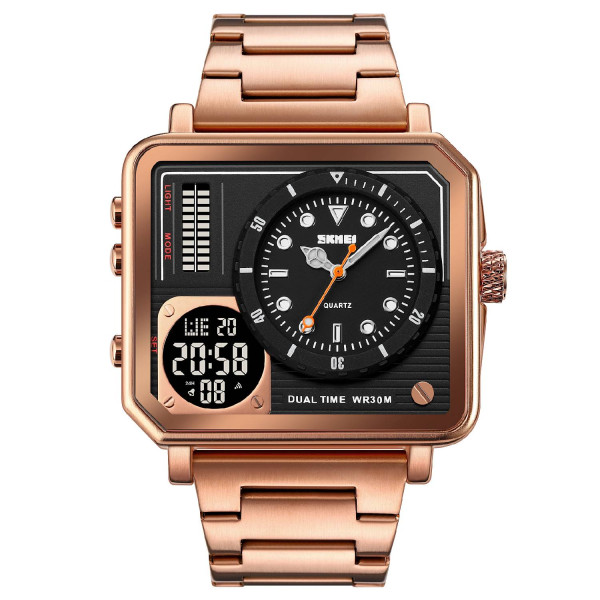 Чоловічий годинник Skmei 2025RG Rose Gold фото 1