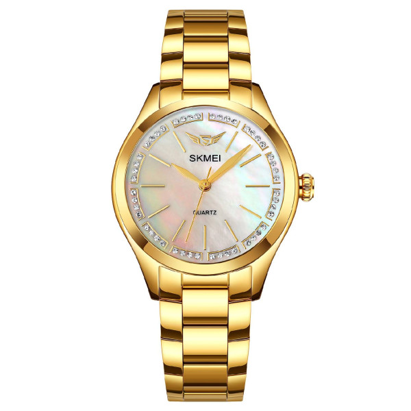 Жіночий годинник Skmei 1964GDWT Gold-White фото 1