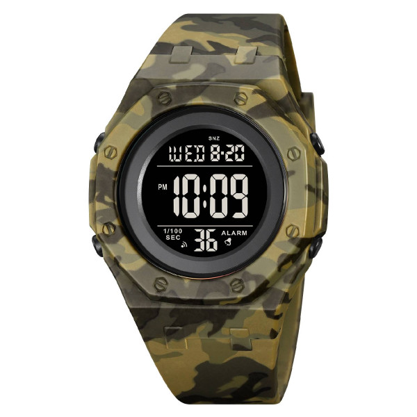 Мужские часы Skmei 2048CMGN Army Green Camo фото 1