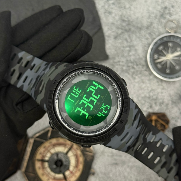 Чоловічий годинник Skmei 2070CMGY Camo Grey фото 6