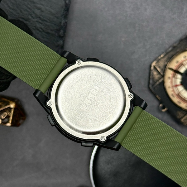 Мужские часы Skmei 2082AGWT Army Green White фото 10