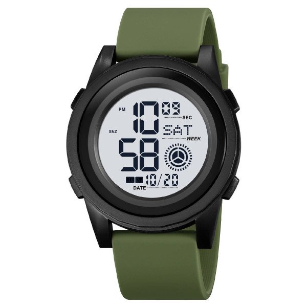 Мужские часы Skmei 2082AGWT Army Green White фото 1