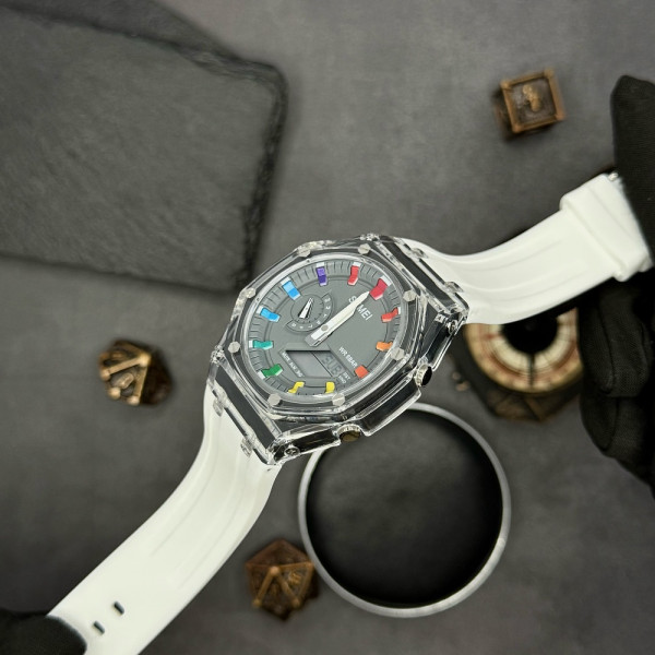 Наручний годинник Skmei 2100WTGY White-Grey фото 6