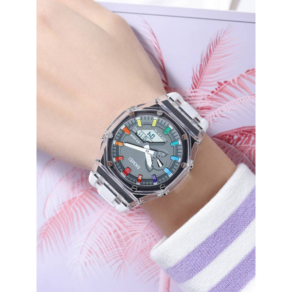 Наручний годинник Skmei 2100WTGY White-Grey фото 4