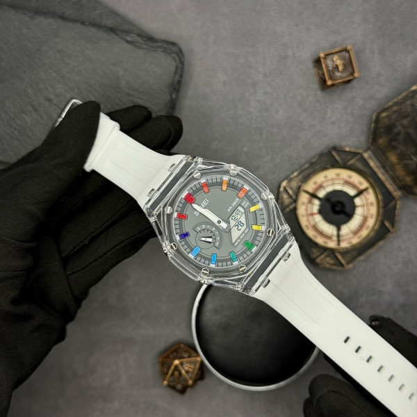 Наручний годинник Skmei 2100WTGY White-Grey фото 5