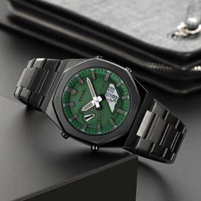 Skmei 1816BKGNWT Black-Green-White