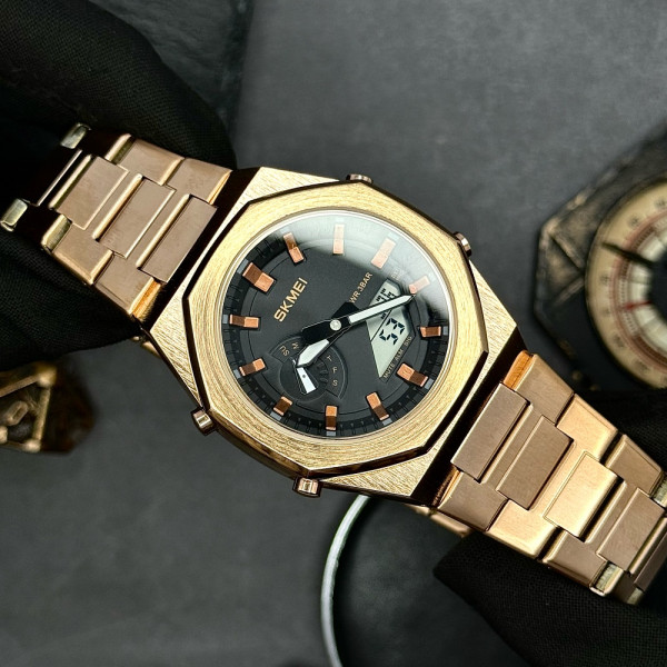 Чоловічий годинник Skmei 1816RGWT Rose Gold-White фото 8