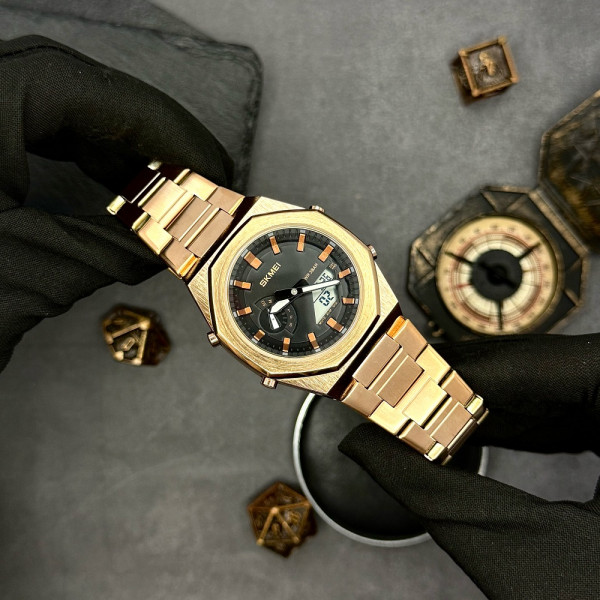 Чоловічий годинник Skmei 1816RGWT Rose Gold-White фото 5