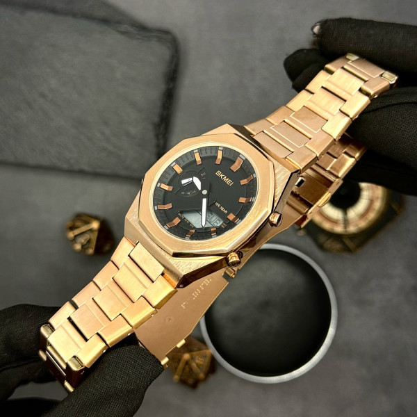 Чоловічий годинник Skmei 1816RGWT Rose Gold-White фото 6