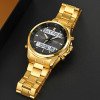 Чоловічий годинник Skmei 2049GDWT Gold-White фото 5
