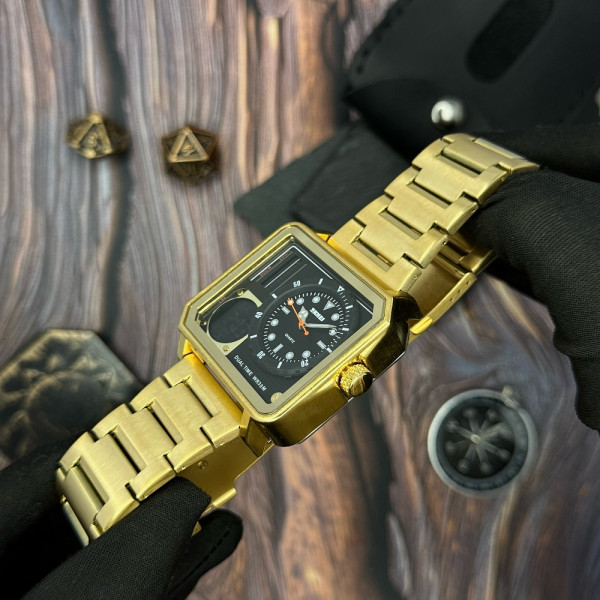Чоловічий годинник Skmei 2025GD Gold фото 6