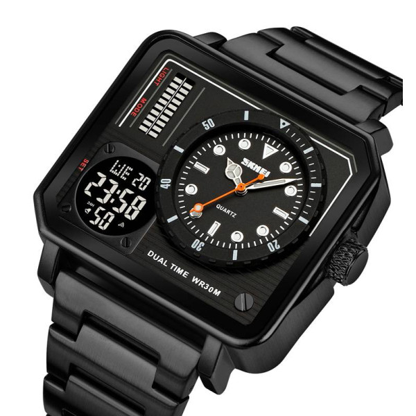 Чоловічий годинник Skmei 2025BK Black фото 3