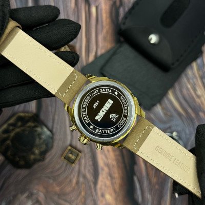 Чоловічий годинник Skmei 2051GDBN Gold-Brown