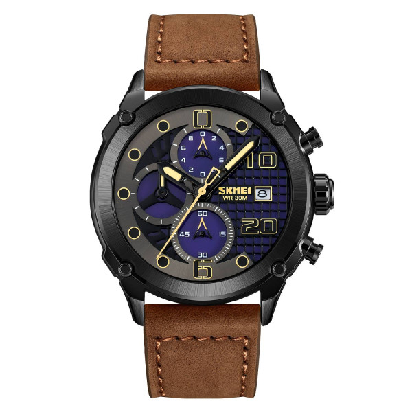 Чоловічий годинник Skmei 2051BKBN Black-Brown фото 1
